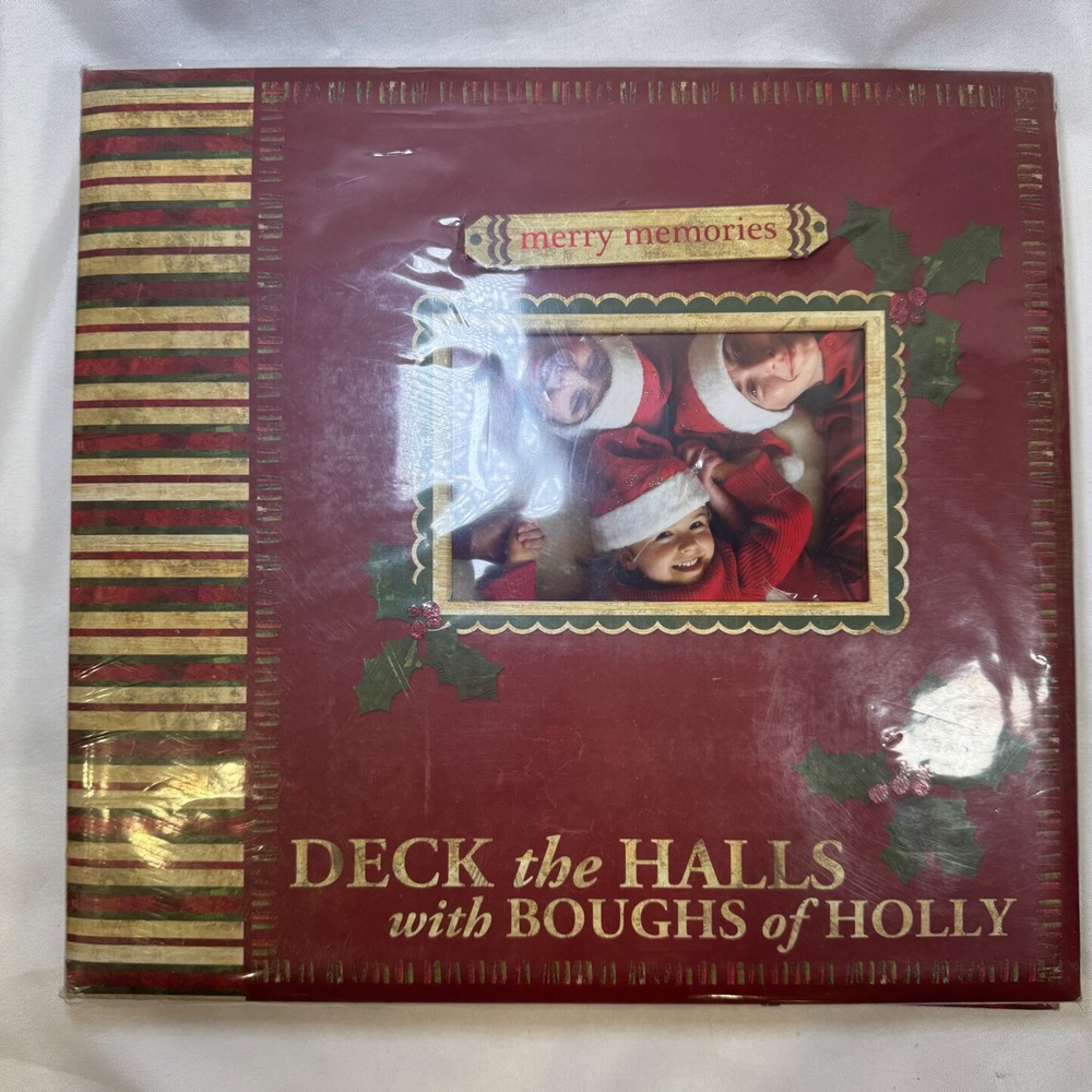Merry Makers Christmas Scrapbook Kit 45 Sheets Cardstock Stickers Photo Album